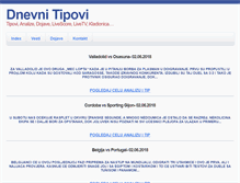 Tablet Screenshot of dnevni-tipovi.net